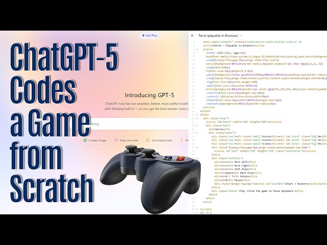 ChatGPT-5 Codes a Game from Scratch | AI Game Development