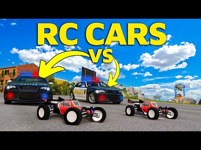 RC cars vs COPS! - BeamNG