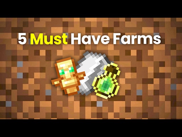 5 MUST Have Farms in Minecraft Bedrock 26.5+ (Easy!)