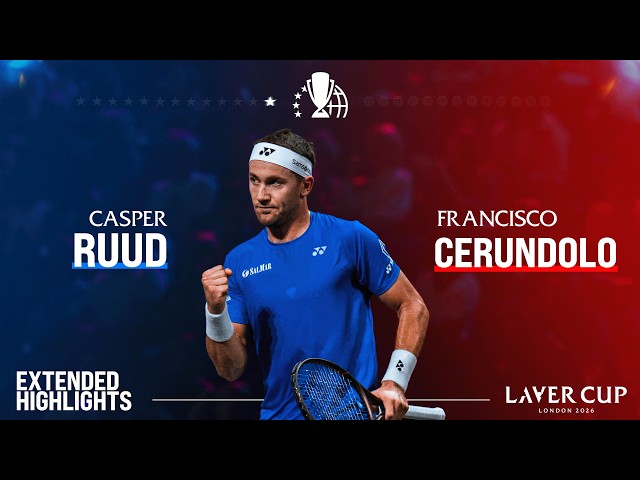 Casper Ruud v Francisco Cerundolo Extended Highlights | Laver Cup 2026 Match 1