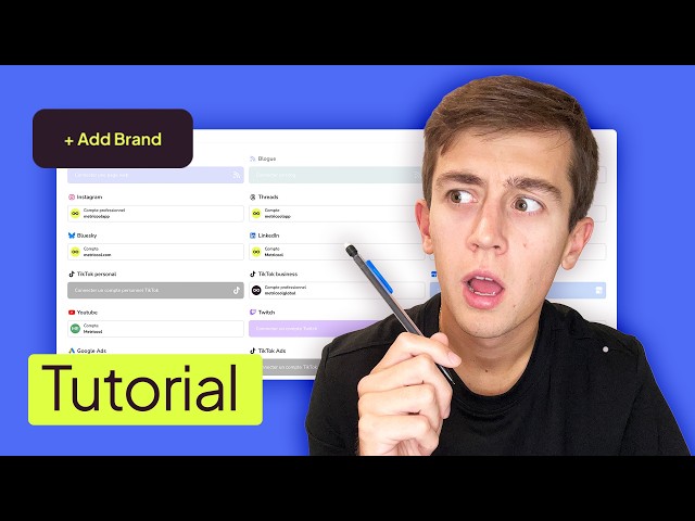 How to create a brand in Metricool and connect your social accounts