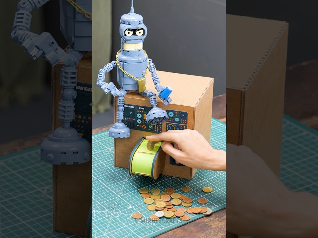 THIS IS AWESOME! 🤖💰 DIY Cardboard Coin Bank