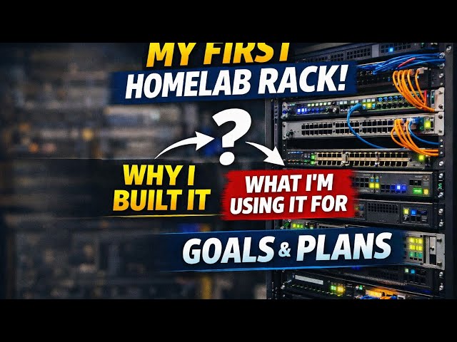 My First Homelab Rack | Why I Built It & What I Use It For