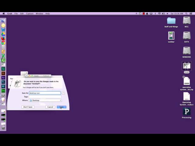 Computer Lit: Screen shots using Grab for the Mac