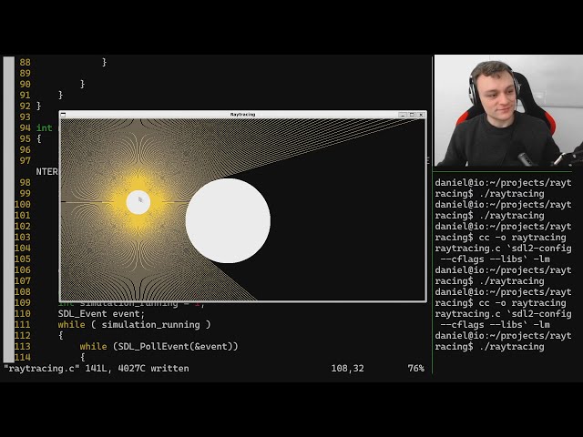 Coding Ray Tracing in C