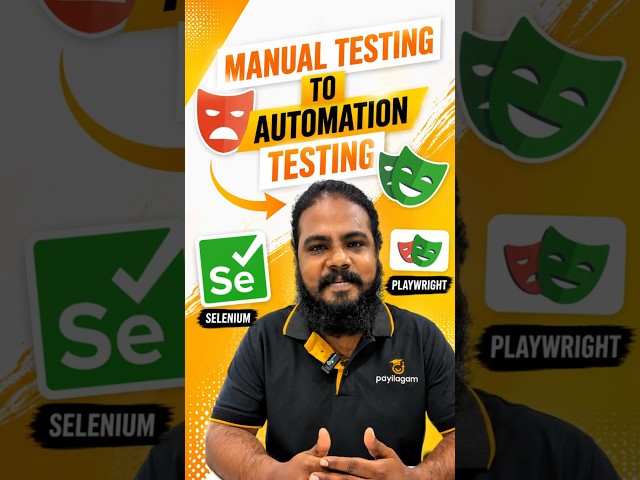 Selenium or Playwright? Which is Best for Manual Testers? | Automation Testing Guide | Payilagam