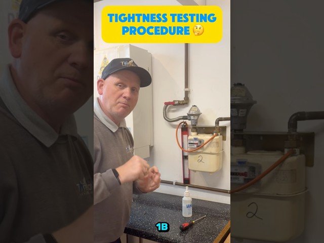 Do you turn off the gas or leave it on before you replace the test nipple?