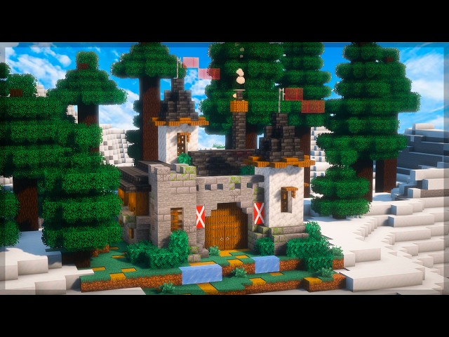 How to build a medieval castle in Minecraft! (Building Tutorial)