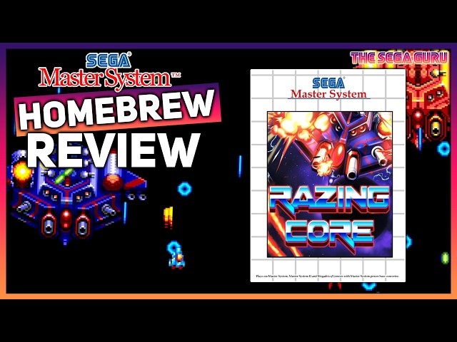 NEW! Razing Core - New Sega Master System Shmup! REVIEW!