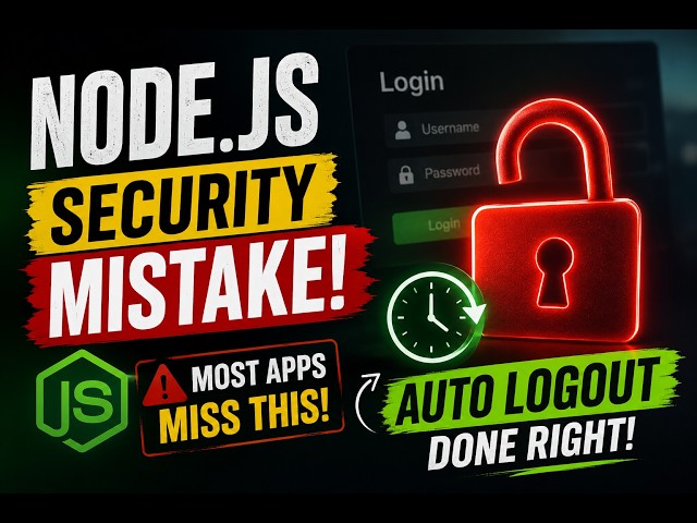 Most Node.js Apps Miss This Security Feature! Auto Logout Tutorial