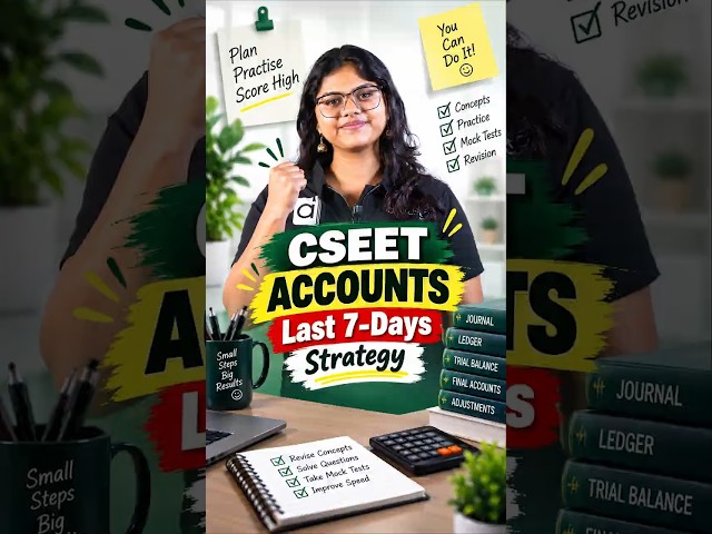CSEET Accounts Strategy 2026 | What to Study First? #Shorts