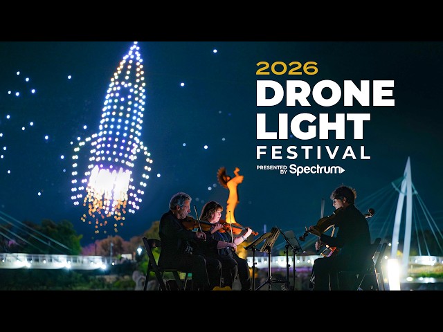 Sights from the 2026 Drone Light Festival at Exploration Place