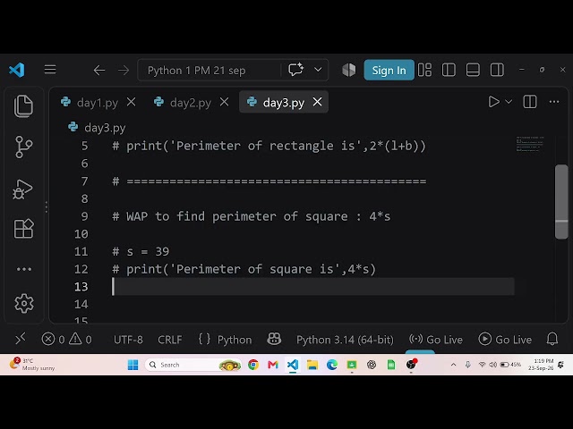 Python Basic Programs
