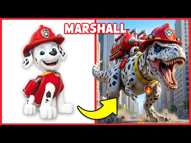 Paw Patrol Characters as DINOSAURS 🦖🔥 | Paw Patrol The Dino Movie Quiz