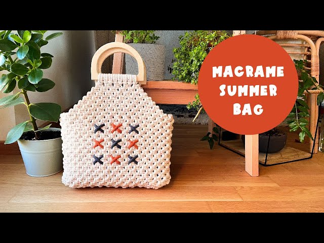Learn How To Create an Adorable Summer Bag with a Simple Square Knot!
