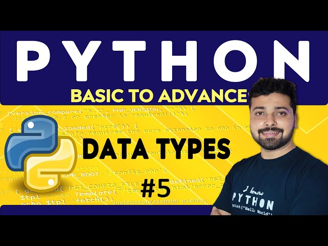 Data Types in Python | Python Tutorial in Hindi 5