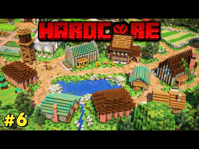I Built a Flower Forest Village in Hardcore Minecraft