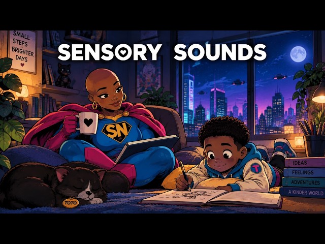 Low-Stimulation Ambient Music for Focus | 10-Minute Visual Comic