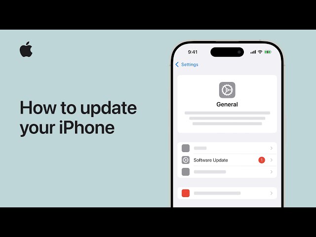 How to update your iPhone | Apple Support