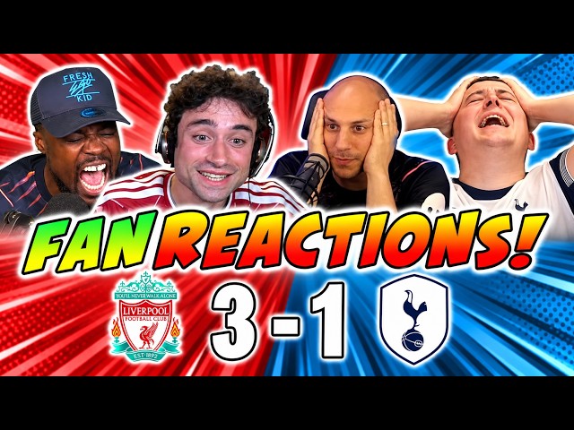 Liverpool & Tottenham Fans REACT 😱 to Liverpool 3-1 Tottenham | Carabao Cup Fan Reactions