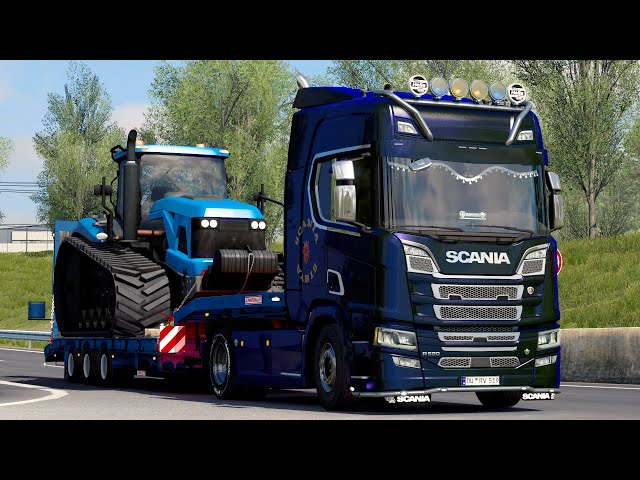 Transporting a Tractor | Scania R Konstantinidis | Euro Truck Simulator 2 Gameplay