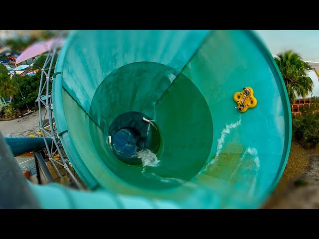 WhiteWater World - The Green Room | Tornado Funnel Waterslide!