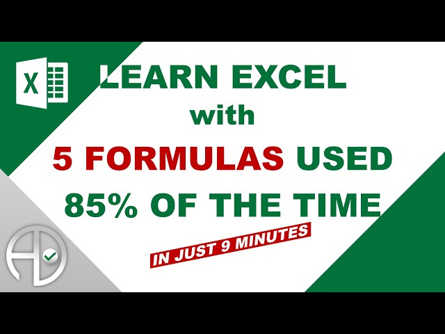 Excel for Beginners: Top 5 Formulas You Must Know (with Examples)