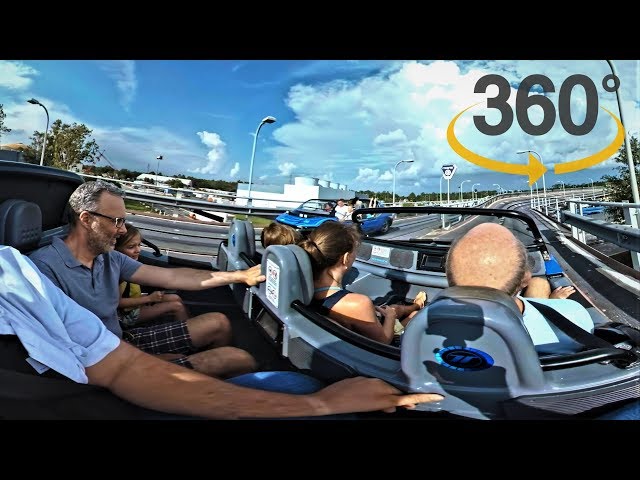 360 POV ride on Test Track VR 4K 5K