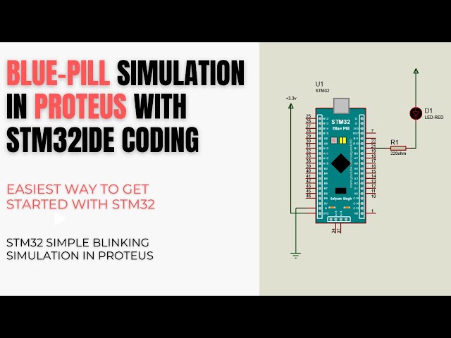 Getting Started with STM32 using Proteus | Blue Pill Proteus Simulation