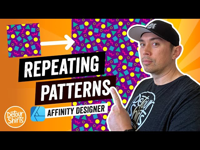 How to Create Patterns in Affinity Designer. Create Seamless Patterns for Print on Demand Products.