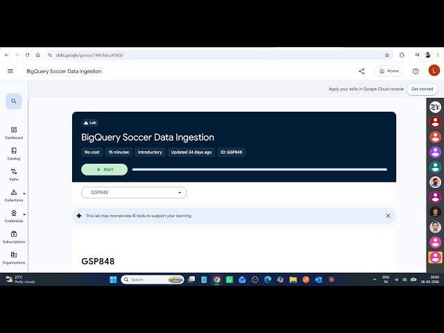 BigQuery Soccer Data Ingestion || Lab Solution || Google Arcade 2026