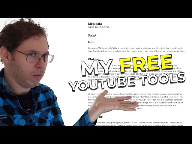 7 Free Tools I Actually Use to Make YouTube Videos