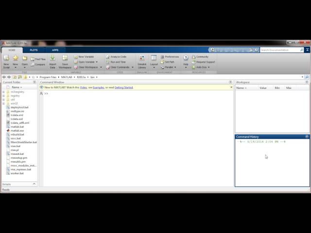 MATLAB Tutorial : Introduction part 1