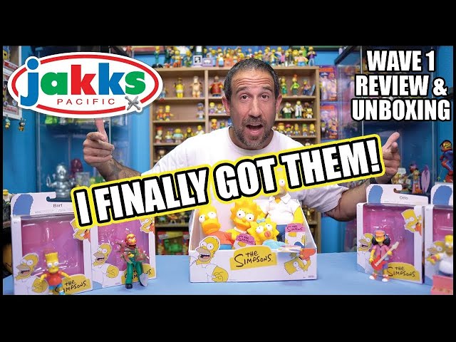 New Simpsons Toys from JAKKS Pacific Wave 1. Review and Opening!!!