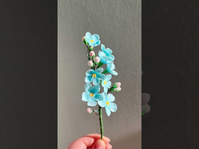 Forget me not | Full tutorial on my channel #gumpaste #flowers #diy  #art #tutorial #handmade #sugar