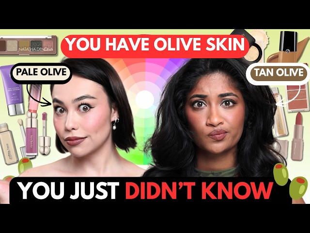 Olive Skin EXPLAINED 🫒 + Best Makeup for Olive Skin (Tested on Fair AND Tan Olive)