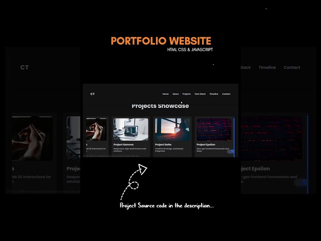 Portfolio Website | Make a Professional Portfolio Website with HTML, CSS, and JavaScript