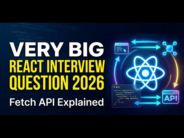 React JS API Fetch Interview Question | Most Asked React Interview Questions