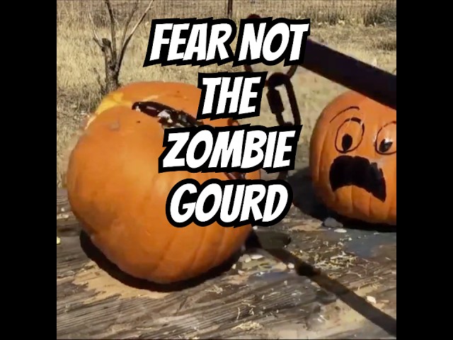 When Pumpkins Attack! Apocalyptic Zombie Gourd Destroyer with Interchangeable Devastation