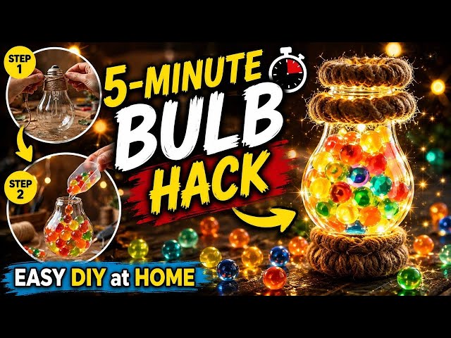 Amazing DIY Water Gel Beads Lamp Tutorial 💡✨