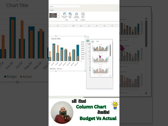 Advanced Excel Column Chart  #foryou #excel #powerqueryeditor