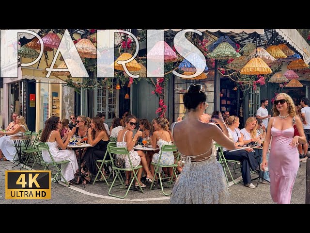 [🇫🇷Paris 4K] Explore Paris Like a Local ☕️Saint-Germain,Famous Cafés,Île Saint-Louis & Montparnasse
