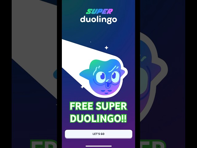 pov: you get free Super Duolingo for 3 days 🤪 #duolingo