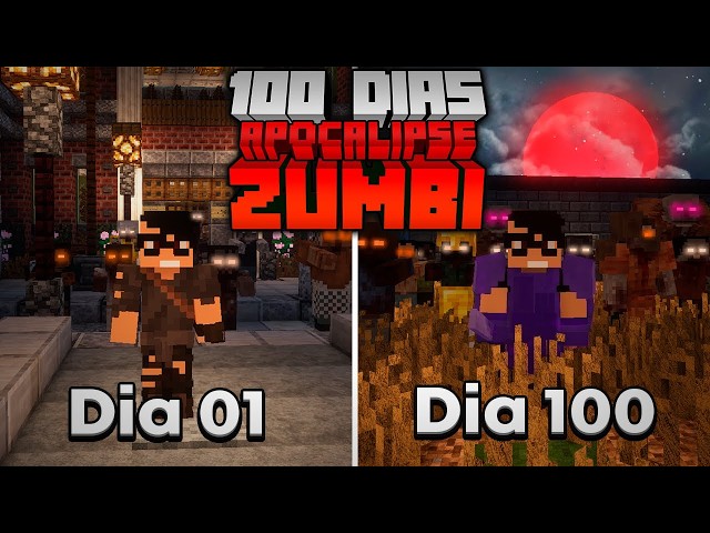 I SURVIVED 100 DAYS IN A ZOMBIE APOCALYPSE IN MINECRAFT HARDCORE - THE MOVIE