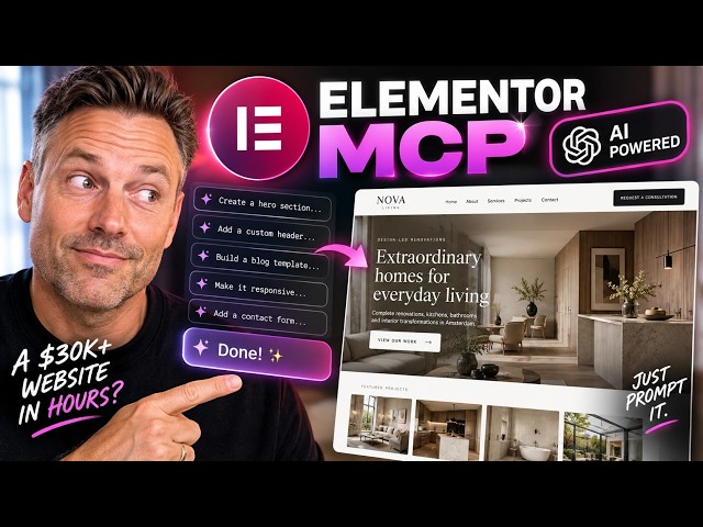 Elementor MCP Is FINALLY HERE! Build WordPress Websites With AI 🤯
