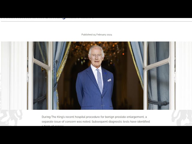 BREAKING NEWS: King Charles III diagnosed with Cancer.