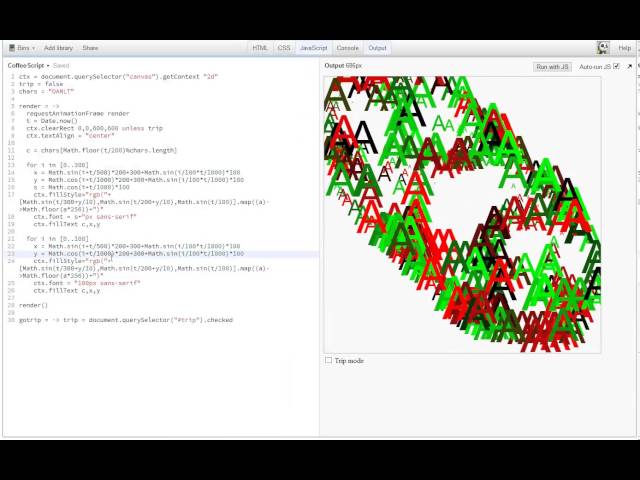 Text experiments (Speedcoding 15min Canvas) - Nov 8th