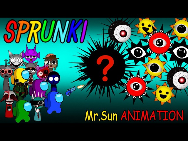 어몽어스 Mini Crewmate VS MR.SUN LORE MONSTER IN SPRUNKI | FUNNY AMONG US ANIMATION