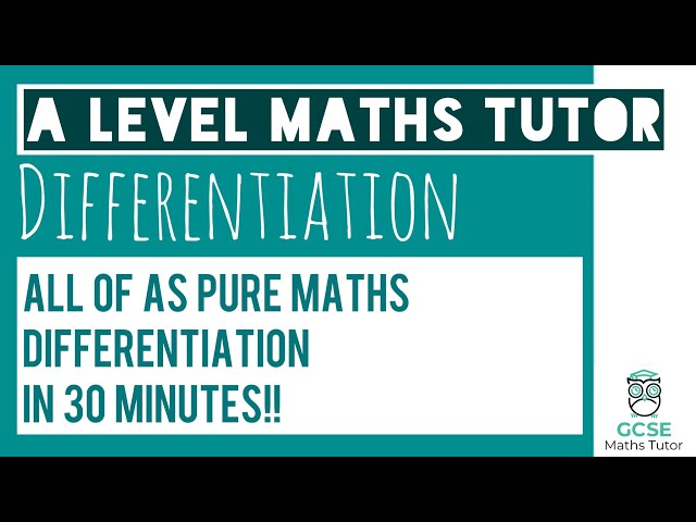 All of Differentiation in 30 Minutes!! | Chapter 12 | A Level Pure Maths