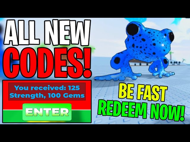 ✅ *NEW* ALL CODES IN WEIGHT LIFTING AS A FROG ROBLOX (REDEEM THESE CODES NOW!)